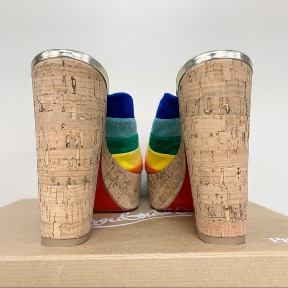 Christian Louboutin- Suede Leather Mules - Picture 3 of 7